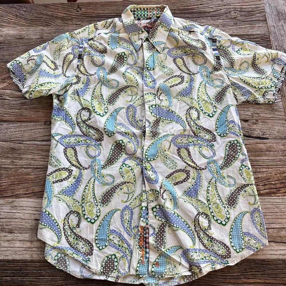 Men's Robert Graham Short Sleeve Button Down Shirt